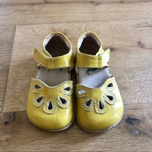 Livie & Luca Mustard BOW Mary Janes